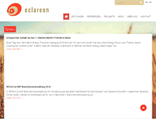 Tablet Screenshot of eclareon.com